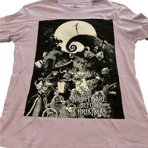 Disney Nightmare Before Christmas Lavender Tee Shirt Size XS